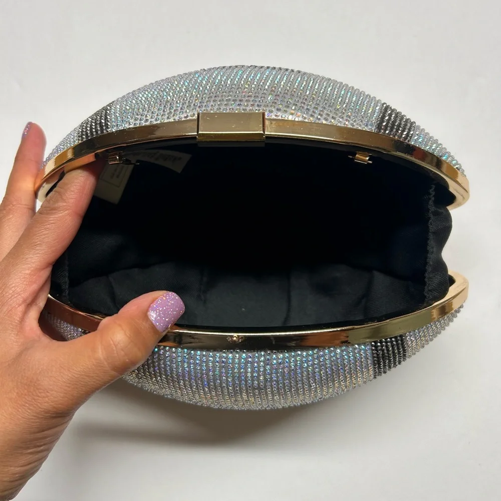 Aldo bedazzled football purse clutch NWT bag - Picture 7 of 9